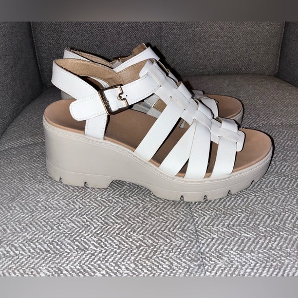 Dr. Scholl's Shoes Women's Check It Out Platform Wedge Fisherman Sandals - Picture 1 of 7